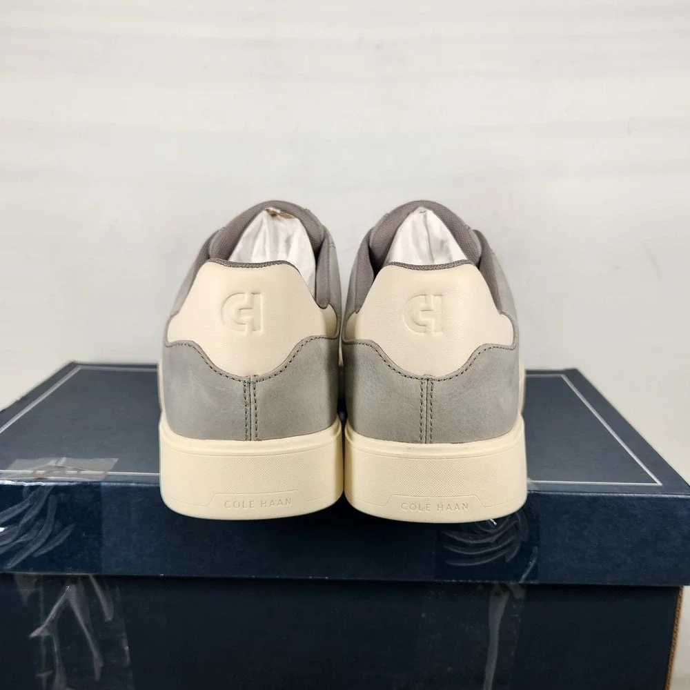 Cole Haan GrandPro Luxe Slip On Sneaker Sea Stone Nubuck Grey C40820 Mens 10.5 M